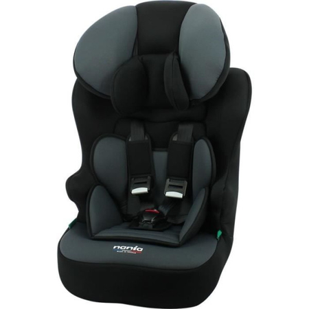 Siege Auto  ceinturé NANIA RACE I 76-140 cm R129 ‚Äì de 3 a 10 ans ‚Äì Tetiere régable - Base inclinable - Noir - Fabrication F