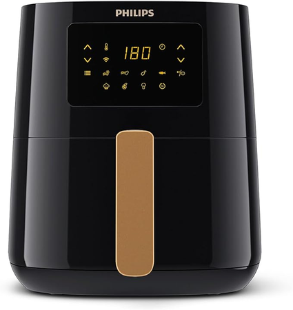 Philips Airfryer L Series 5000, 4.1L, Air Fryer Multifonctions 13-en-1, Connexion WiFi, Technologie Rapid Air, Réduit jusqu'à 90% des graisses, Compatible HomeID App (HD9255/80)