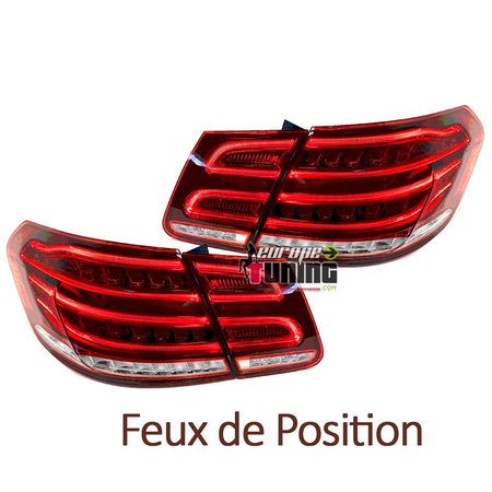 FEUX ROUGES CLIGNOTANTS LED DYNAMIQUES MERCEDES CLASSE E W212 BERLINE PH2 2013-2016 (05447)