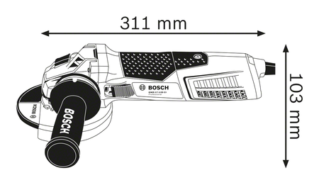 Meuleuse d'angle GWS 19-125 CIE 1900W en boîte carton - BOSCH - 060179P002