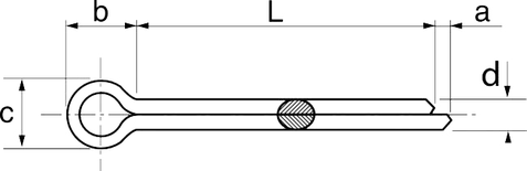 Goupille fendue A4 DIN 94 2x18 boîte de 100 - ACTON - 647012X18