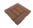 Pack dalle de terrasse 1m² bois composite classic (11 pièces 30 x 30 cm ) - Coloris - Terre cuite, Largeur - 30 cm, Longueur - 30 cm, Surface couverte en m² - 1