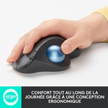 Souris Ergonomique - Sans fil - LOGITECH - ERGO M575 - Trackball - Graphite