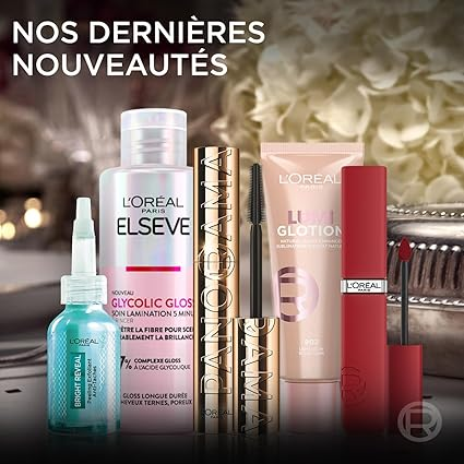 L'Oréal Paris - Calendrier de l'Avent 24 Jours - Coffret Cadeau Noël - Maquillage, Soins Visage et Cheveux - 24 Produits de Beauté Incontournables en Taille Réelle