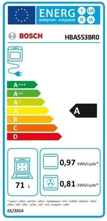 Bosch HBA553BR0 Four Intégrable Série 4 - Four Multifonction - 3400 W