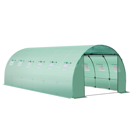 Bâche de rechange serre tunnel 6L x 3l x 2H m PE fenêtres + porte