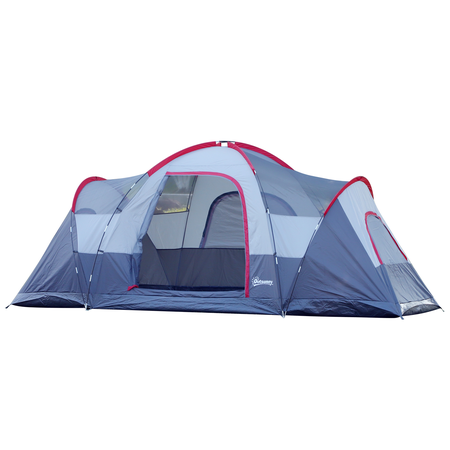 Tente de camping familiale 5-6 personnes gris