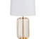 Lampe de bureau DKD Home Decor Argenté Noir Doré Métal Tissu Polyester Blanc 220 V 50 W Moderne (37.5 x 37.5 x 64 cm) (2 Unit