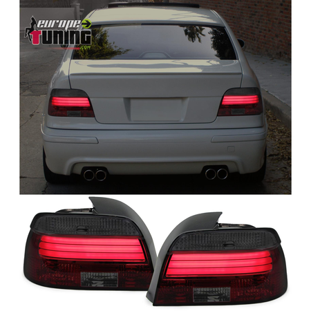 FEUX ROUGES NOIRS LEDS LIGHTBAR CELIS BMW SERIE 5 E39 BERLINE PHASE 1 (04356)