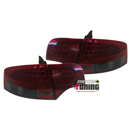 FEUX ARRIERES ROUGES FUMES A LED AUDI A4 B7 BERLINE (00888)