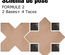 KASBAH BASE FAWN - Carrelage croix à tacos 12x12 cm