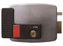 Electro serrure à bouton droite poussant 45-50mm - CISA - 11630 60 3