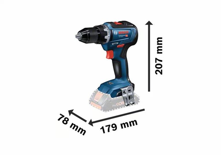 Perceuse-visseuse 18V GSR 18V-55 Professional + 2 batteries 4Ah + chargeur + coffret L-BOXX - BOSCH - 06019H5200