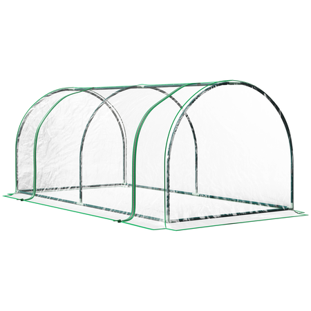 Serre de jardin tunnel à tomates acier époxy PVC