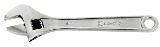 Clé à molette chromée 15'' ouverture 44mm - HANGER - 214015