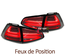 FEUX FUMES PACK SPORT DOUBLES BANDES LED POUR VW GOLF 7 PH1 2012-2017 (05466)