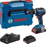 Perceuse-visseuse à percussion 18V GSB 18V-55 Professional + 2 batteries ProCORE18V 4Ah + chargeur rapide + coffret L-BOXX - BOSCH - 06019H5304