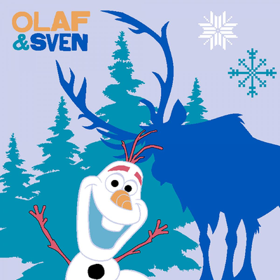 Tapis enfant OLAF ET SVEN fabriqué en Europe