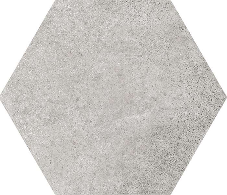 HEXATILE CEMENT - GREY - Carrelage 17,5x20 cm hexagonal uni aspect ciment gris