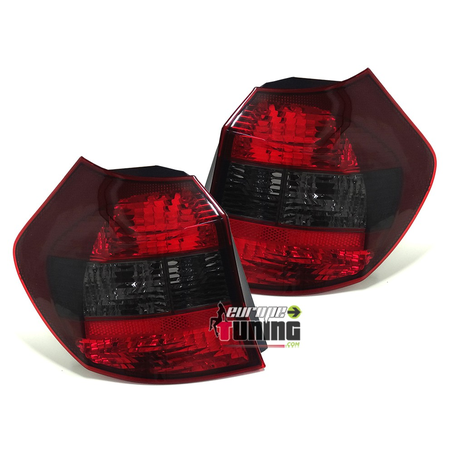 FEUX ROUGES FUMES LOOK BLACK LINE BMW SERIE 1 E87 / E81 2004-2007 PHASE 1 (00311)