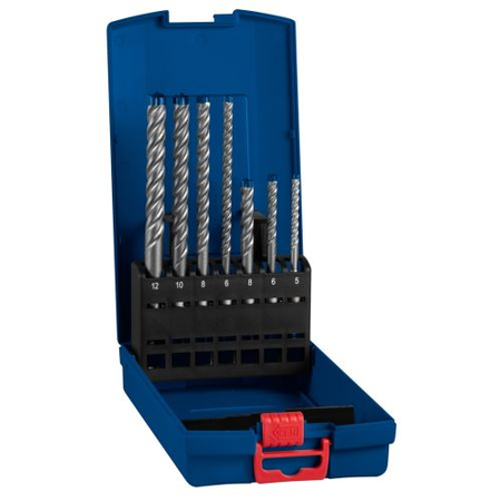 Coffret de 7 forets pour perforateur SDS Plus 7X 5-6-6-8-8-10-12 mm - BOSCH EXPERT - 2608900195