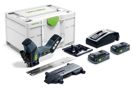 Scie 18V pour matériaux isolants ISC 240 HPC 4,0 EBI-Plus + 2 batteries 4 Ah + chargeur en coffret SYSTAINER - FESTOOL - 576569