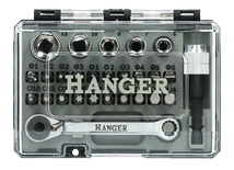 Coffret douilles 1/4'' + embouts de vissage 27 pièces - HANGER - 250015