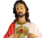 Statue Sacré Coeur de Jésus en résine de 80cm