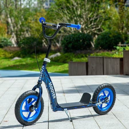 Trottinette patinette enfant guidon réglable poignée frein et béquille acier