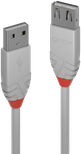 Rallonge USB 2.0 Lindy - 5m M/F (Gris)