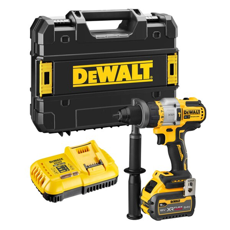 Perceuse-visseuse à percussion XRP 18V + 1 batterie XR Flexvolt 3/9Ah + chargeur + coffret TSTAK - DEWALT - DCD999X1-QW