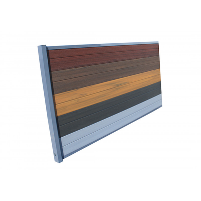 Kit complet extension clôture en composite coextrudé 1,50 L x 1,80 H (4 coloris) - Coloris - Charbon, Hauteur - 180 cm, Longueur - 150 cm