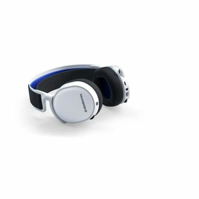 Casques avec Microphone SteelSeries Arctis 7P+ Noir Bleu Blanc Jeux Bluetooth/Sans fil