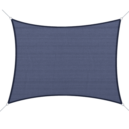 Voile d'ombrage rectangulaire 6L x 4l m HDPE