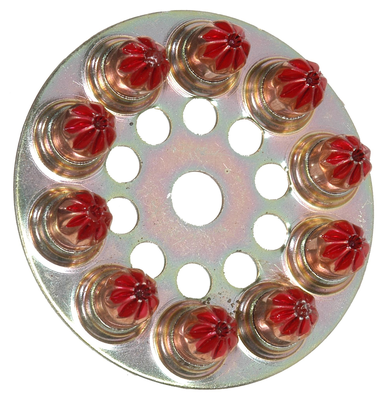Cartouche de disques de 10 charges 6,3/10 rouges - SPIT - 011658