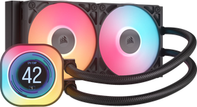 Kit Watercooling AIO Corsair iCue Link Titan RX LCD RGB - 240mm (Noir)