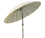 Parasol inclinable rond avec manivelle métal polyester haute densité