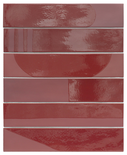 WADI DECOR GARNET - Carrelage 6x30 cm rectangulaire brillant rouge grenat 30170