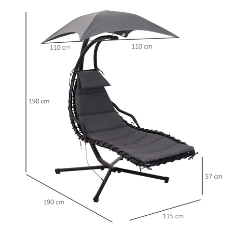 Transat bain de soleil suspendu