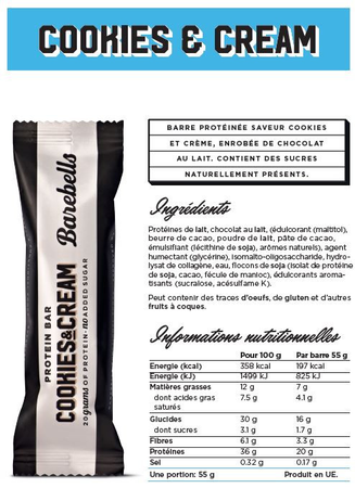 Barebells barre protéinée (55g)