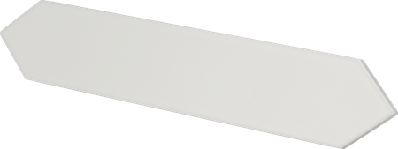 LANSE  WHITE - Faïence 5x25 cm forme flèche mat