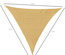 Voile d'ombrage triangulaire grande taille 5 x 5 x 5 m HDPE