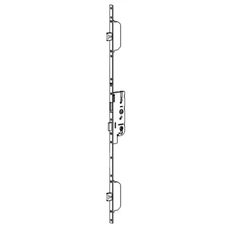 Crémone à larder EUROPA 50/70 MR2 têtière16mm longueur 2150mm coteD 1045mm - FERCO - 6-33188-02-0-1