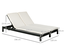 Bain de soleil transat 2 places grand confort matelas inclus