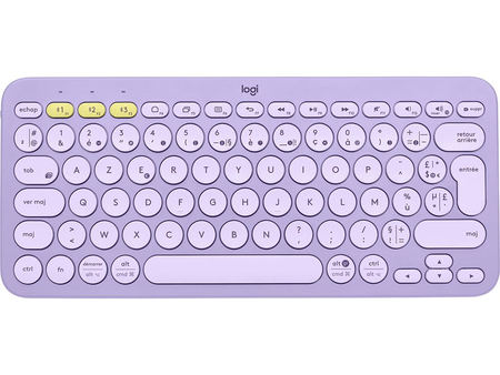 Logitech - Clavier sans fil K380 - Lavender Lemonade