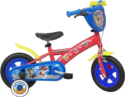 Vélo enfant Pat Patrouille 10 pouces - Rouge