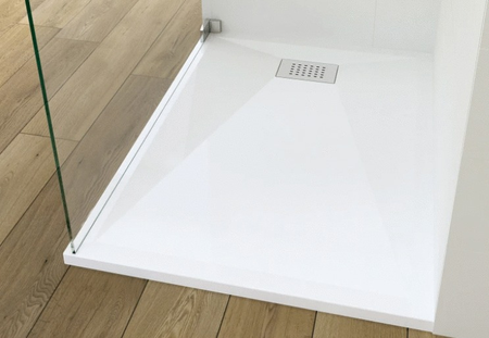 Receveur BIOTEC blanc extra-plat antiglisse 90x70x4cm PN24 - KINEDO - RD1105AD