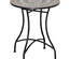 Table ronde style fer forgé bistro plateau mosaïque céramique