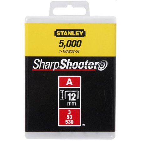 Agrafes Type A 12mm boîte de 1000 - STANLEY - 1-TRA208T