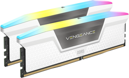 Kit Barrettes mémoire 32Go (2x16Go) DIMM DDR5 Corsair Vengeance RGB  5200MHz (Blanc) CL40